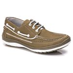 Mocassim Docksider Comfort Anatômico Couro Masculino Cinza