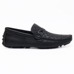 Mocassim Drive Couro Masculino Clássico Preto