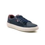 Tênis Casual Masculino Sola Alta Flat Amarração Marinho