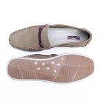 Mocassim Gravata Couro Masculino Casual Bege