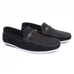 Mocassim Gravata Couro Masculino Casual Preto