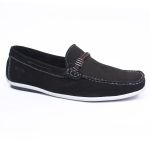 Mocassim Gravata Couro Masculino Casual Preto