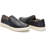 Tênis Slip On Iate Couro Masculino Casual Preto