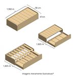 Cama Extensiva Solteiro-Casal Com Movel