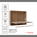Cama Casal Horizontal Linha Prime Com Madeiras