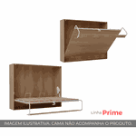 Cama Casal Horizontal Linha Prime Com Madeiras