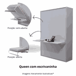 Cama Queen Linha Prime Com madeiras