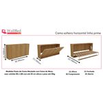 Cama Solteiro Horizontal Linha Prime Com Movel