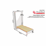 Cama Solteiro Linha Prime com mesa articulada