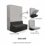 Cama Solteiro Vertical Linha Prime Com Movel