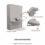 Cama Solteiro Vertical Linha Prime Com Movel