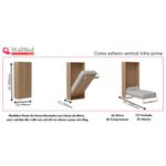 Cama Solteiro Vertical Linha Prime Com Movel