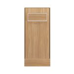 Cama de Solteiro Vertical linha basic na cor amadeirada