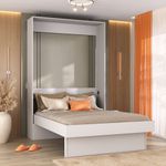 Cama de casal vertical linha basic na cor branco tx