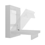 Cama de casal vertical linha basic na cor branco tx