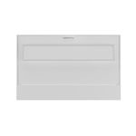 Cama de solteiro horizontal linha basic na cor branco tx