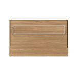 Cama de solteiro horizontal linha basic na cor amadeirada