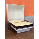 Cama queen vertical retrátil linha prime com sofá 