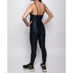 Macacão Fitness Feminino Poliamida Com Elastano Preto