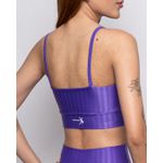 Conjunto Short e Top Fitness Feminino Laura Roxo 