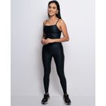 Macacão Fitness Feminino Poliamida Com Elastano Preto