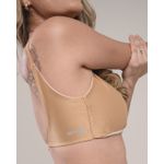 Conjunto Short e Top Fitness Feminino Alice Poliamida Com Elastano Dourado