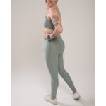 Conjunto Calça e Top Fitness Feminino Alice Poliamida Com Elastano Verde Alecrin