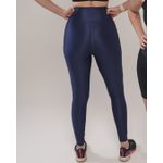 Conjunto Calça e Top Fitness Feminino Eva Poliamida Com Elastano Azul Marinho