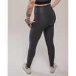 Conjunto Calça e Top Fitness Feminino Eva Poliamida Com Elastano Grafite