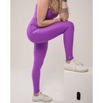 Conjunto Calça e Top Fitness Feminino Laura Poliamida Com Elastano Fuschia