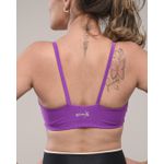 Top Fitness Feminino Gabi Poliamida Com Elastano Fuschia
