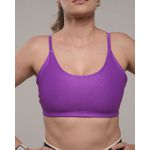 Top Fitness Feminino Gabi Poliamida Com Elastano Fuschia