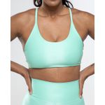 Top Fitness Feminino Sophya Poliamida Com Elastano Verde 