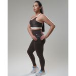 Calça Legging com Bolso Marrom