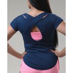 BLUSA COSTAS CRUZADAS AZUL MARINHO