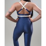 Conjunto Calça e Top Fitness Feminino Gabi Poliamida Com Elastano 