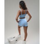 Conjunto Short e Top Duplo Corrida Azul shy