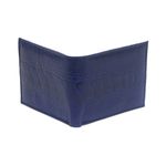 Carteira Mas. em Couro de Canela de Avestruz (Struthio camelus) Azul Royal