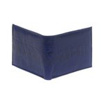 Carteira MINI em Couro de Canela de Avestruz (Struthio camelus) Azul Royal
