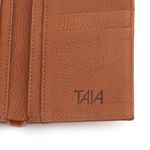 Carteira Masculina Em Couro de Avestruz (Struthio camelus) Conhaque meia