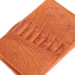 Carteira Masculina Em Couro de Canela de Avestruz (Struthio camelus) Conhaque