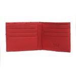 Carteira MINI em Couro de Avestruz (Struthio camelus) Vermelho