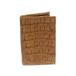 Carteira Masculina Em Couro de Jacaré (Caiman Yacare ) Whisky