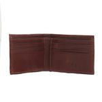 Carteira Masculina em Couro de Pirarucu (ARAPAIMA GIGAS ) Chocolate