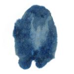 Couro Exótico De Coelho Azul