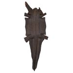 Couro de Jacare Acab. HB (Caiman Yacare) TABACO 02 CERA - 10344