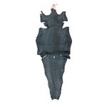Couro de Jacare Acab. BL (Caiman Yacare ) - SMOKED BLUE - 1050