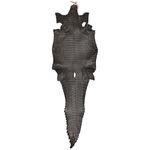 Couro de Jacare Acab. BL (Caiman Yacare) Preto Cera - 9797