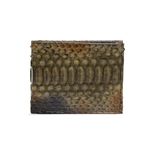 Carteira Masculina em Python Verde Artesanal