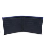 Carteira Canela de Avestruz Na Cor Azul
